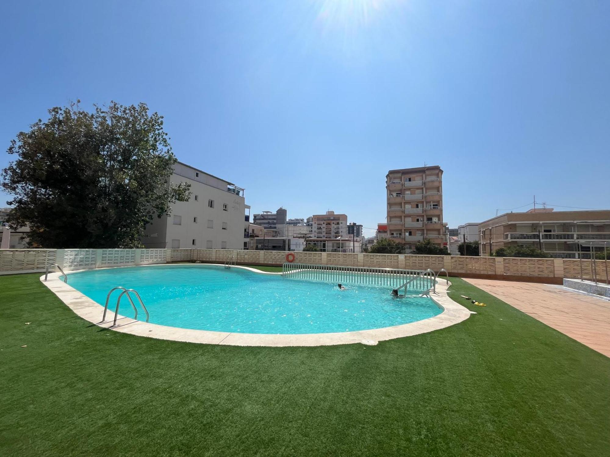 Apartamento 1ª Linea De Playa - Con Piscina Y Parking Playa de Gandia Eksteriør bilde