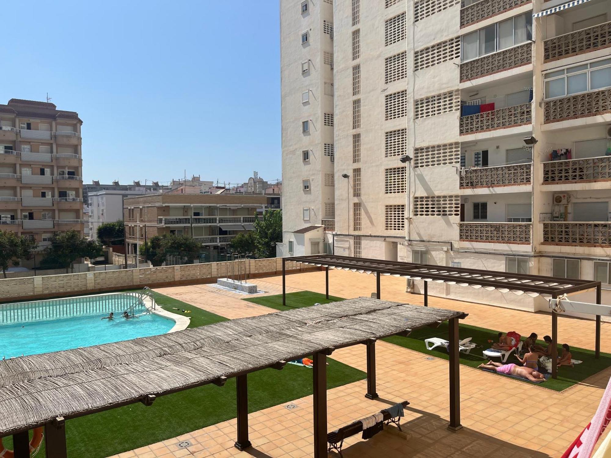 Apartamento 1ª Linea De Playa - Con Piscina Y Parking Playa de Gandia Eksteriør bilde
