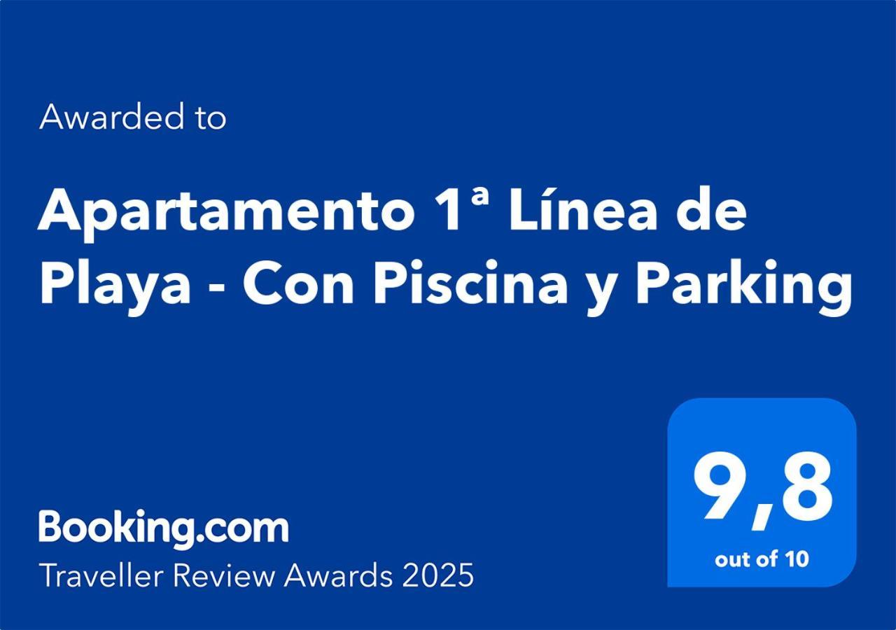Apartamento 1ª Linea De Playa - Con Piscina Y Parking Playa de Gandia Eksteriør bilde